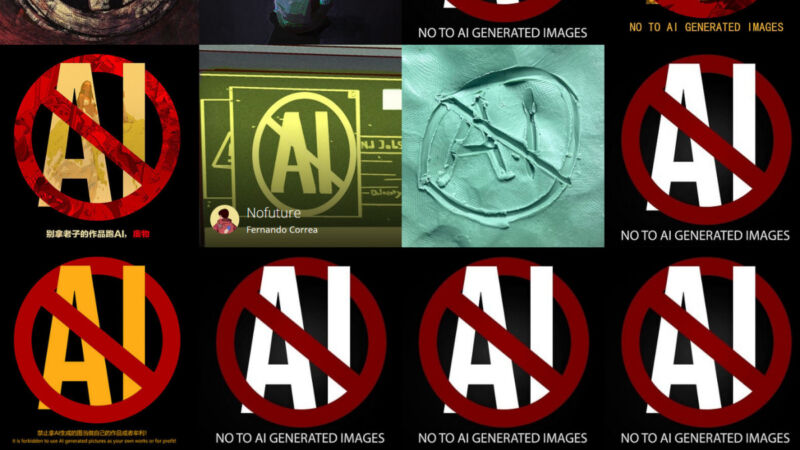 Inteligência Artificial: artistas protestam e compartilham um logotipo ...