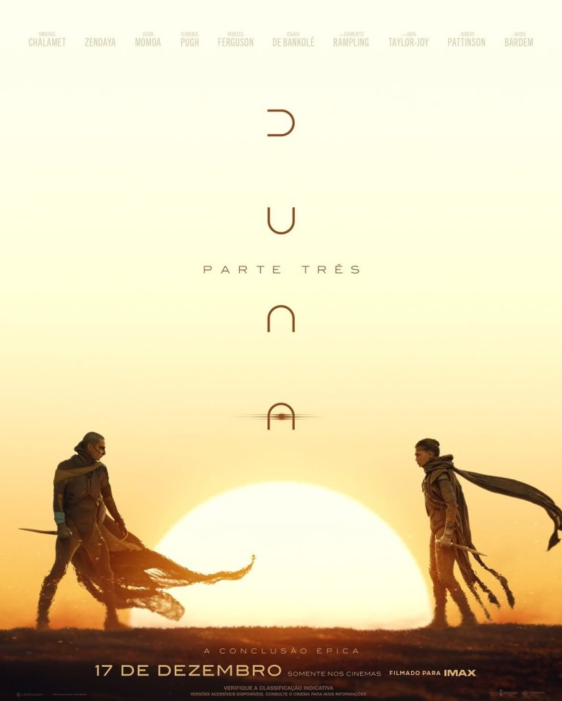 Duna: Parte Três tem trailer cheio de ação