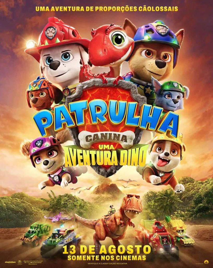 "Patrulha Canina: Uma Aventura Dino" chega aos cinemas